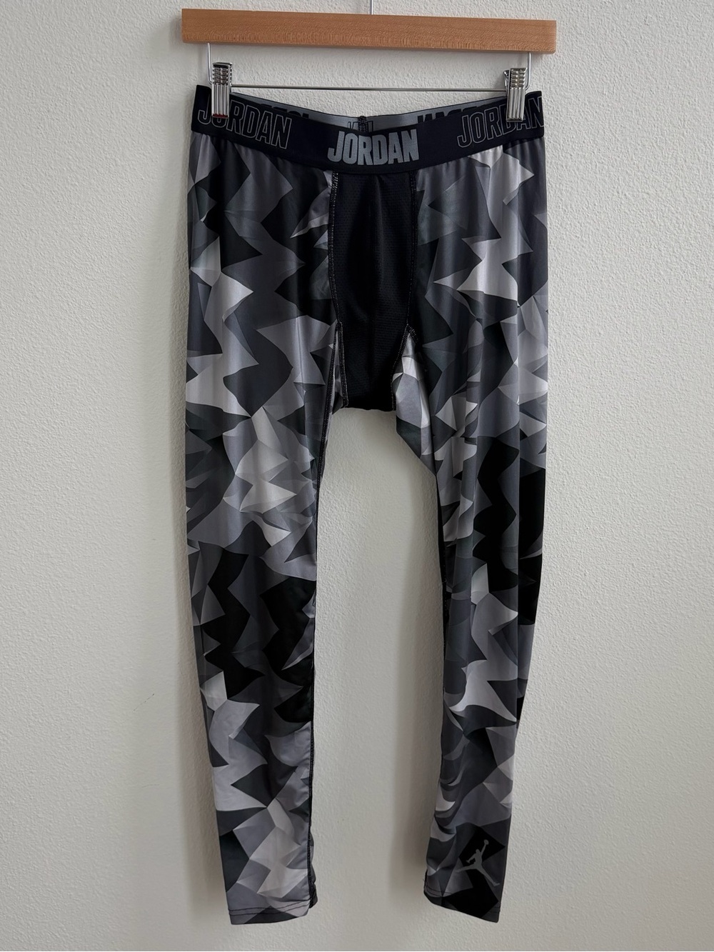Nike Jordan Compression Leggings Gray Black Camo Dri Fit Athletic Pants Mens XXL